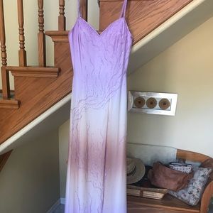 Strapped long evening gown.